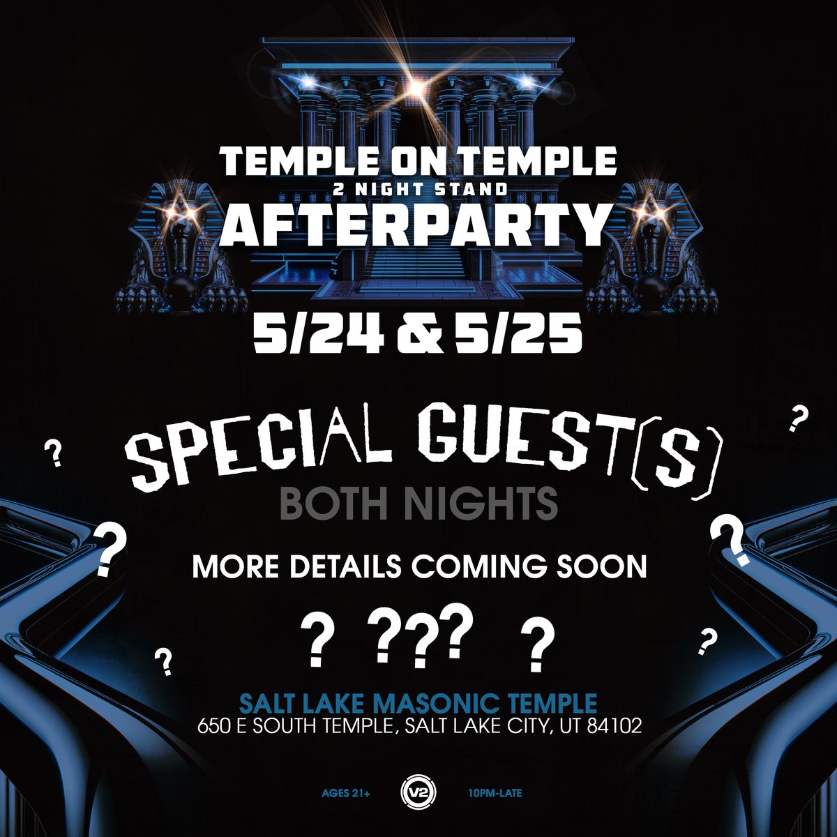 After the show the crew is packing up and heading over to the Temple on Temple for the official '2 Night Stand' afterparty! Friday + Saturday Tickets → bit.ly/3KhDXBz