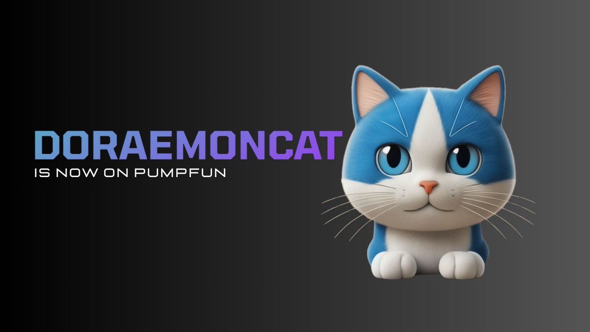 Doraemoncatsol's tweet photo. @JakeGagain $DOCAT coming to you. Just launched and stay at 10K caps on Pumpfun. Let's roll! https://t.co/WSoSXPX7Vu