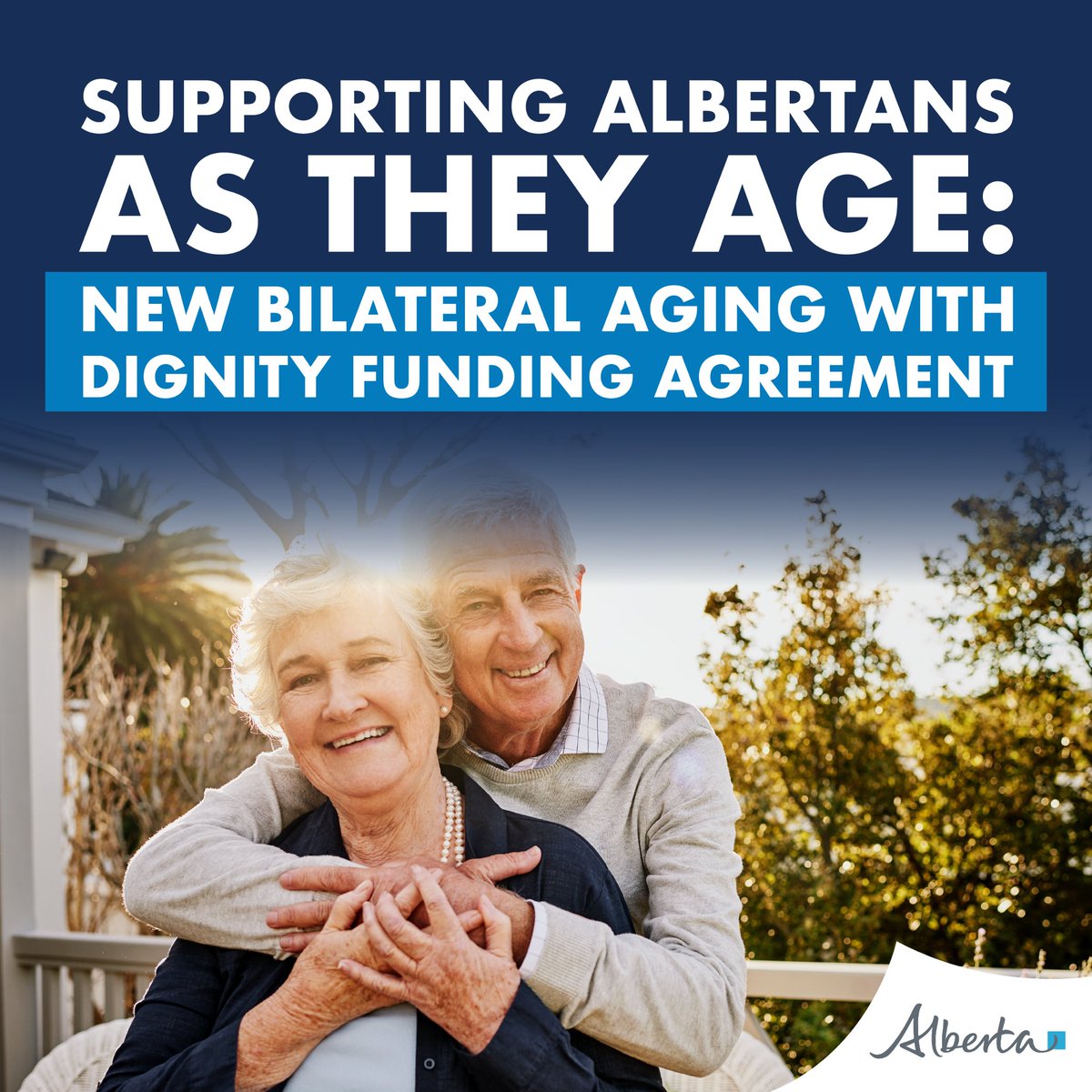 Great news for Albertans today! The Government of Alberta and the Government of Canada have signed a bilateral funding agreement titled “Aging with Dignity”. This $627 million agreement will ensure Alberta can meet the growing needs of an aging population and the future of the