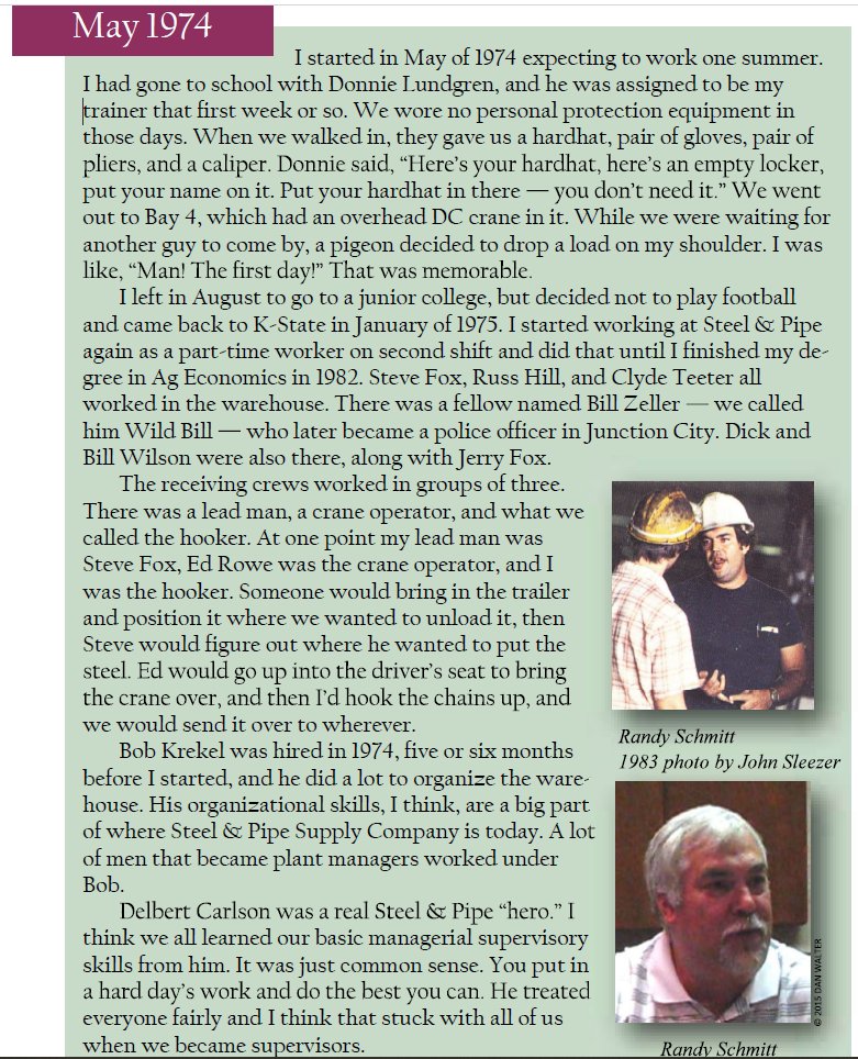 steelandpipe's tweet image. 𝐅𝐈𝐅𝐓𝐘 𝐘𝐄𝐀𝐑𝐒! Randy Schmitt is celebrating 𝟓𝟎 𝐘𝐄𝐀𝐑𝐒 of employment with Steel and Pipe Supply. Loyal and dedicated employees like Randy are the foundation to our companies success. Thank you for your contribution Randy! #50years #Amazing