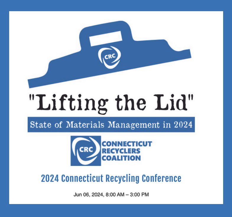 ConnRecyclers's tweet photo. We'll also discuss the technologies, policies, and innovations that evolved since that goal was set, and we'll pave the way for a future of a more effective and resilient recycling ecosystem. #ctbusiness #ctwastecrisis #circulareconomy #recycling https://t.co/FMCF0fZOzh