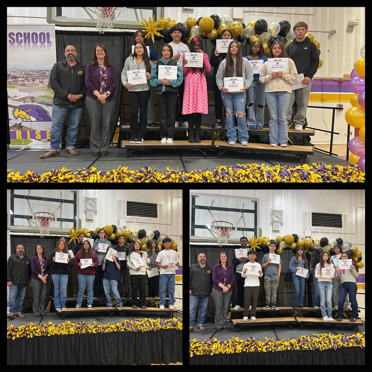FUSD_AlderMS's tweet photo. Yesterday, Alder recognized our top 8th grade academic achievers.
3.0-3.4 Honor Roll, 3.5-3.9 Academic Honor Roll, &amp; 4.0 Principal Honor Roll students received their awards.
Thank you for all of your hard work throughout the year.
#alderfalconsforever #IBelieveinFUSD https://t.co/7x6WAj6PHr