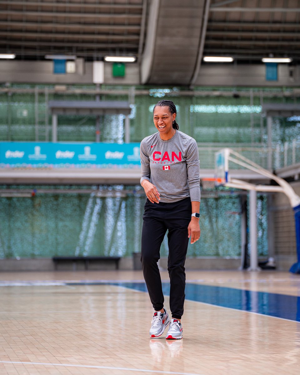 CanesWBB's tweet photo. Our own @CoachPagina is putting in work with @CanBball in Edmonton ahead of the Paris Olympics this summer 🙌 https://t.co/cqBdWILHUe