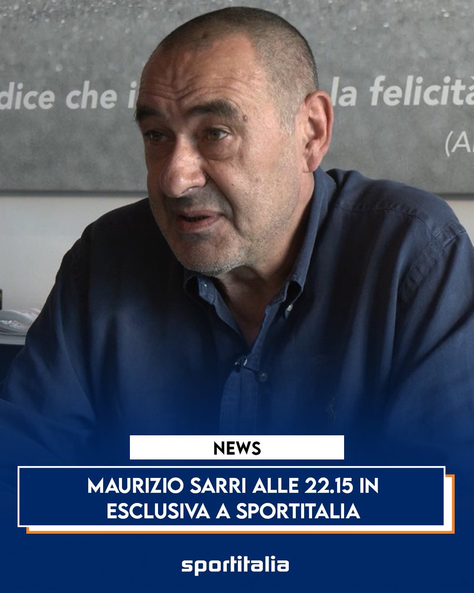 A partire dalle 22.15 l'intervista in esclusiva del nostro @AlfredoPedulla 'A tu per tu' con Maurizio #Sarri . Segui l'intervista su #Sportitalia , canale 60 del digitale terreste e sulla nostra app 📲