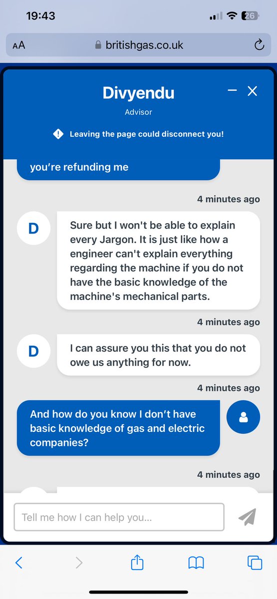 lizpen22's tweet photo. @BritishGas the RUDEST customer service I have experienced. All I want to know is why you’ve emailed me to say there’s an error with my bill and now I can’t get confirmation of what that error is, why it’s happened, or how it’s getting fixed!! https://t.co/neQnjeJEU0