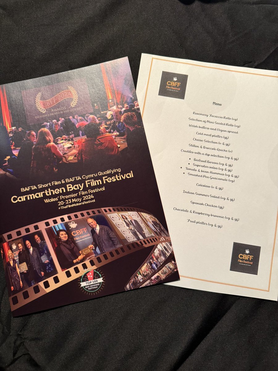 At the Carmarthen Bay Film Festival awards dinner <a href="/TheatrauSirGar/">TheatrauSirGar</a> Ffwrnes Theatre. Should be a fab night.
<a href="/cbffwales/">#CBFF2025</a>