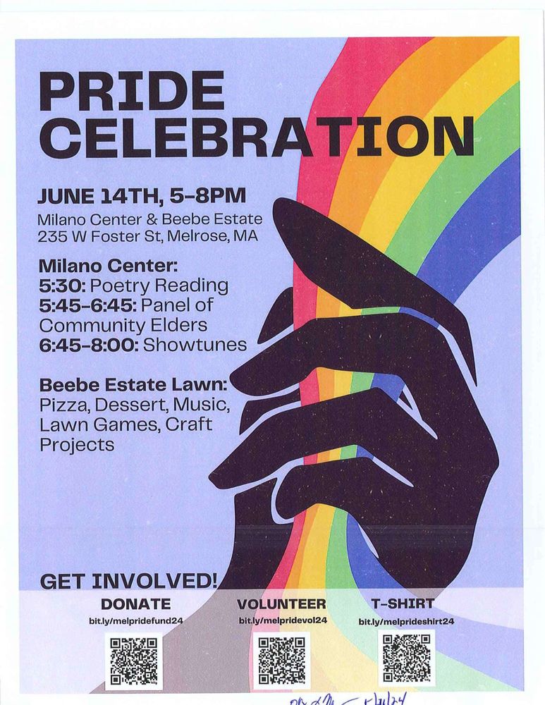 Pride Celebration, June 14th, 5-8pm Milano Center melroseschools.com/article/161463…