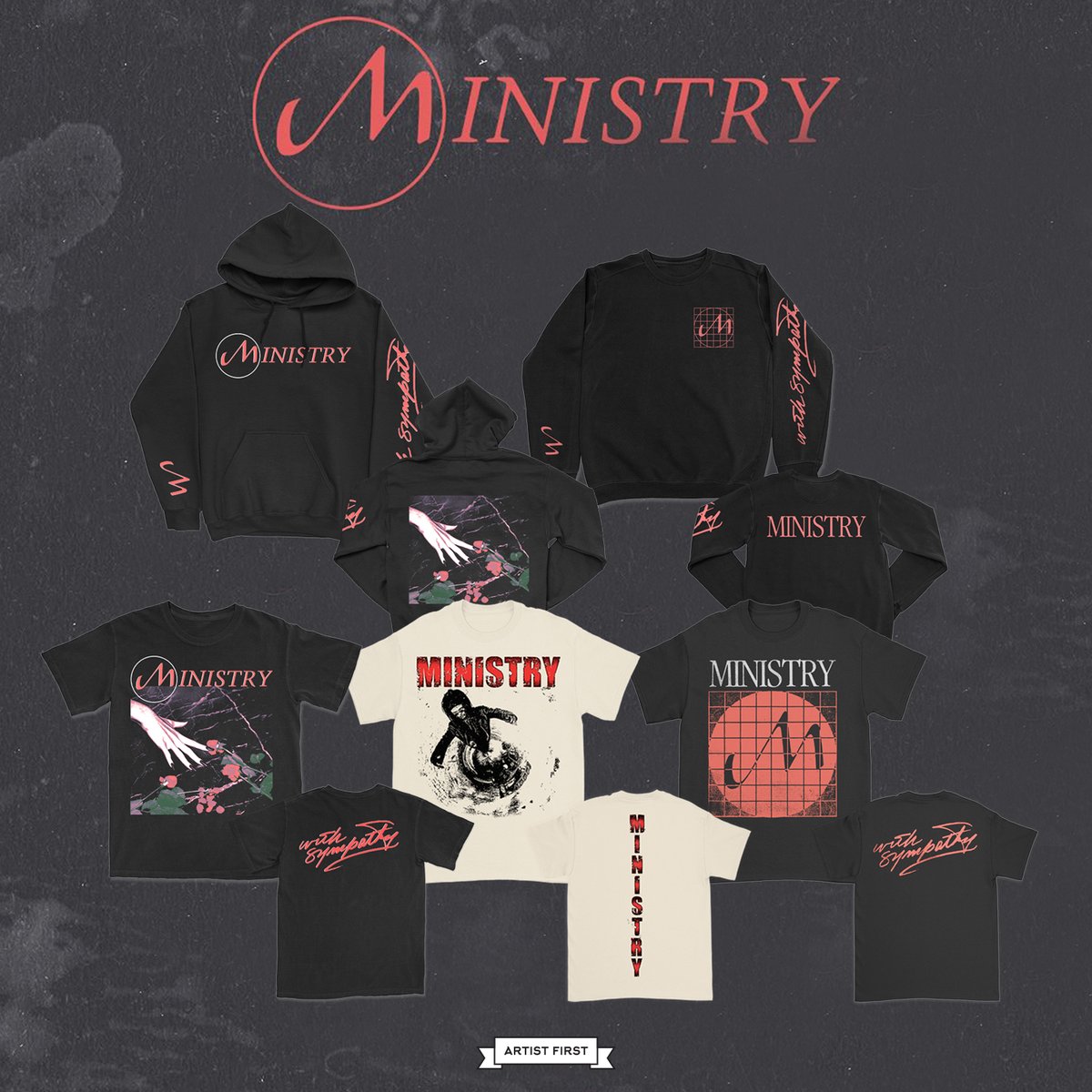 AUSTRALIA!! 🇦🇺🍄Get your MINISTRY merch! New Items in our Australian Store🌹👽🎃🍄 artistfirst.com.au/collections/mi…