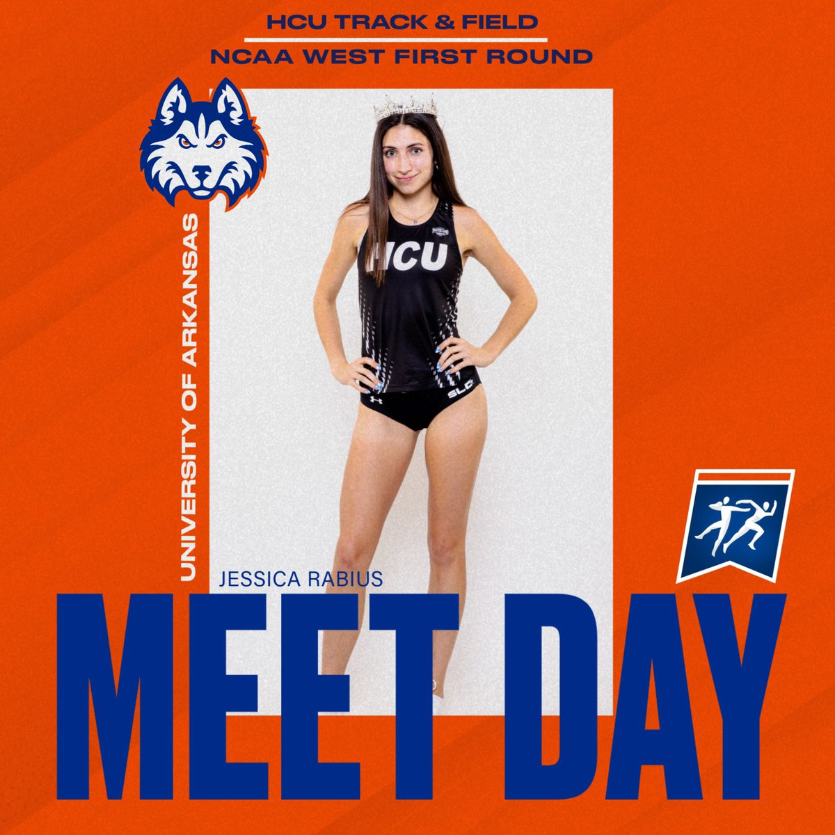 All 👀 on Jessica! 🤘 

#DawgsUp🐾 | #HuskyXCTF👟 | #SetTheStandard📈
