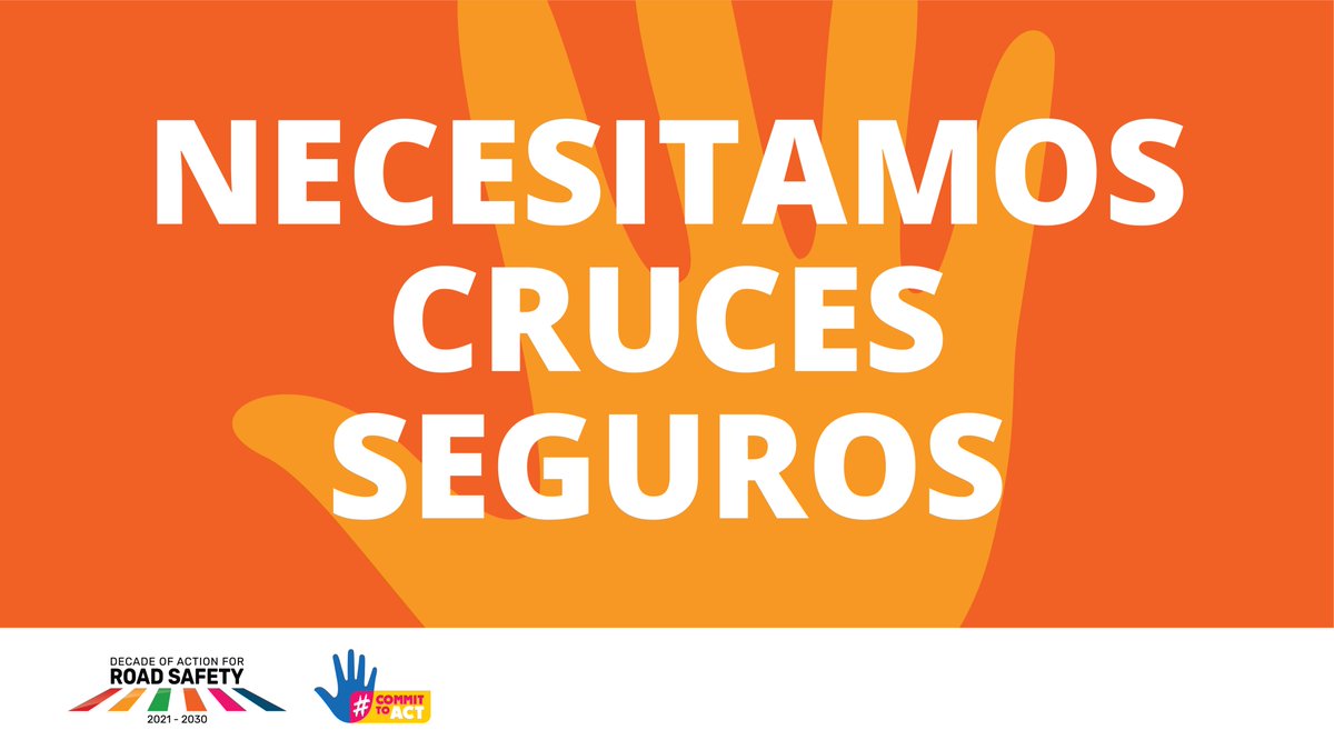fundaciongonchi's tweet image. Nos unimos a la campaña #CommitToAct de @RoadSafetyNGOs para reclamar cruces seguros. Es fundamental invertir en soluciones basadas en evidencia y discutir cómo están diseñadas las calles y para quién. ¡El momento es ahora!