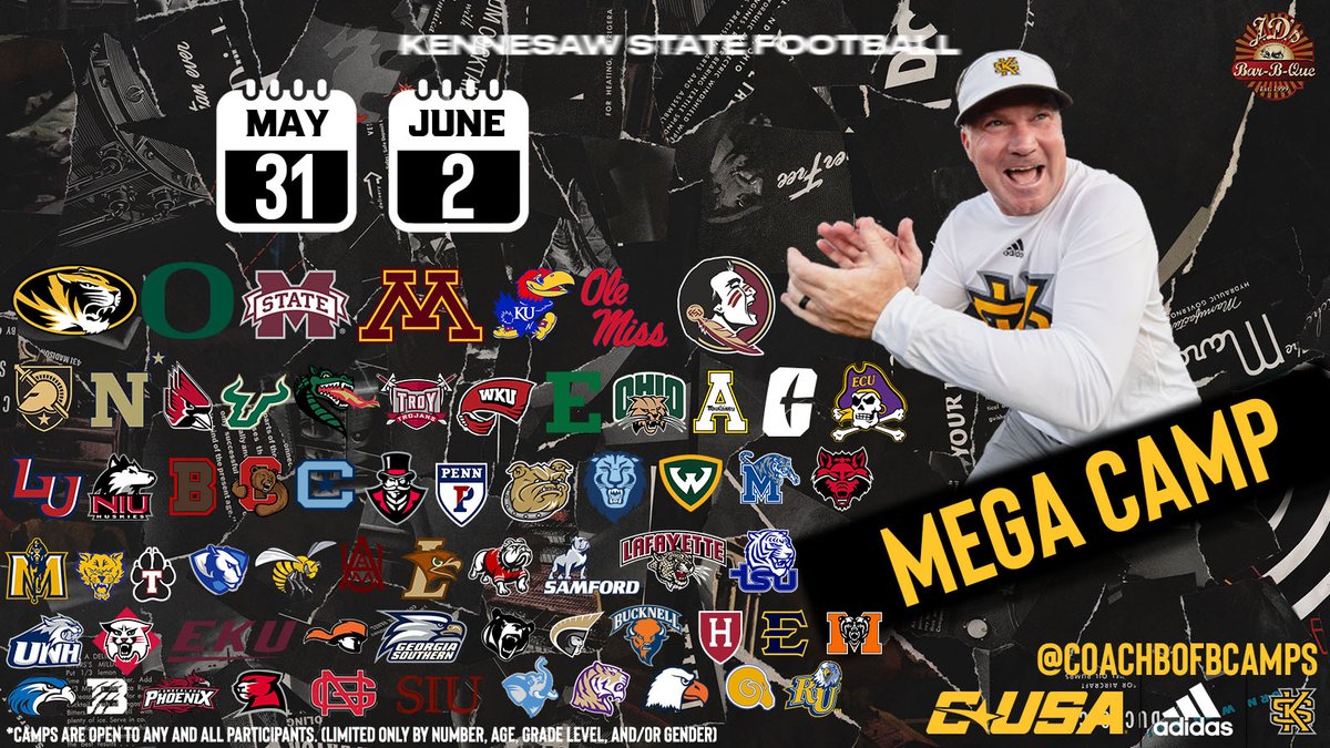 🚨ONE LOCATION✅ OVER 60 SCHOOLS✅ AMPLE REPS✅ BEST CAMP IN THE COUNTRY✅ SIGN UP HERE⬇️ brianbohannoncamps.totalcamps.com/shop/EVENT