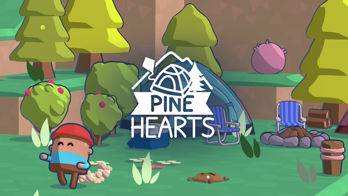 Congratulations to @HyperLuminalUK on their release of @pineheartsgame. I played this demo and super excited to stream this on Saturday - Such a beautiful game and a must play if you love the cozy and wholesome life ❤️ #indiegames #indiedevs #pinehearts