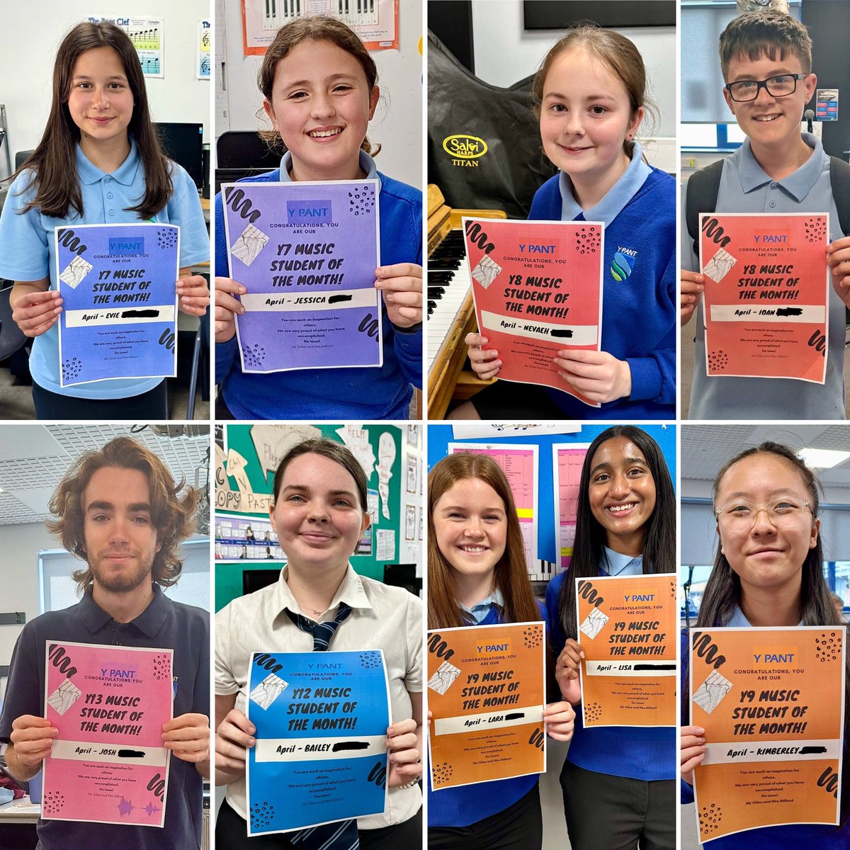 Y Pant Music (@y_pantmusic) on Twitter photo Congratulations to our ‘Pupils of the Month’ for April 🥳👏🏻🎶 We are so proud of their effort and commitment during a busy time of year! <a href="/YPantSchool/">Y Pant School</a> #awesomepupils Congratulations to our ‘Pupils of the Month’ for April 🥳👏🏻🎶 We are so proud of their effort and commitment during a busy time of year! <a href="/YPantSchool/">Y Pant School</a> #awesomepupils