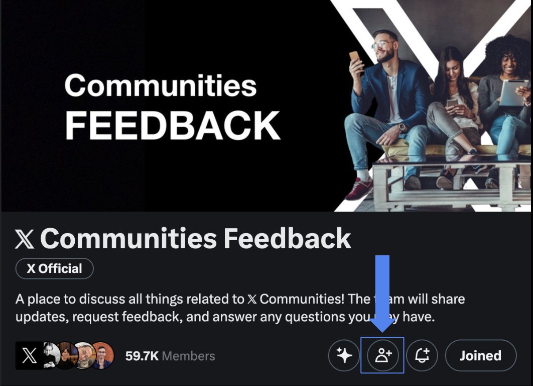If Community is open to join, all members can invite other users.

If Community is restricted to join, Community admin can allow members to issue up to 10 invitations by  configuring in the admin setting.

This feature is very helpful for growth!