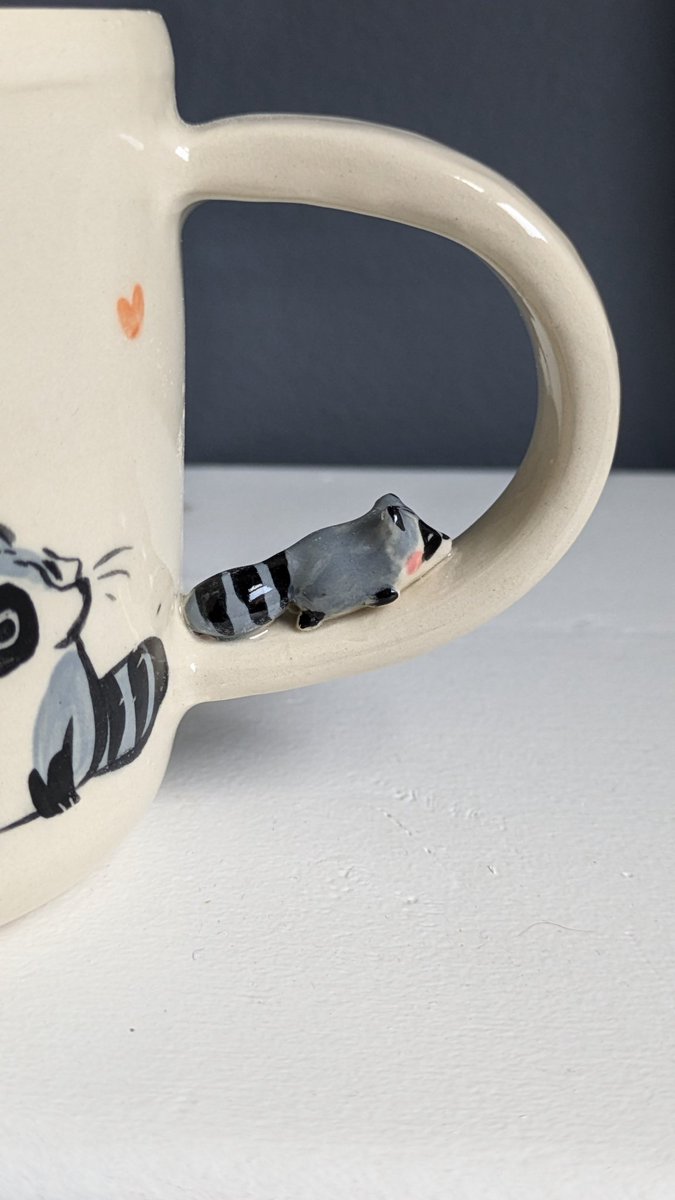 _kness's tweet photo. I'm often feeling guilty about my lack of consistency in ceramics production but I love trying new things so much 
🦝🦝🦝 https://t.co/pv9lIIhK78