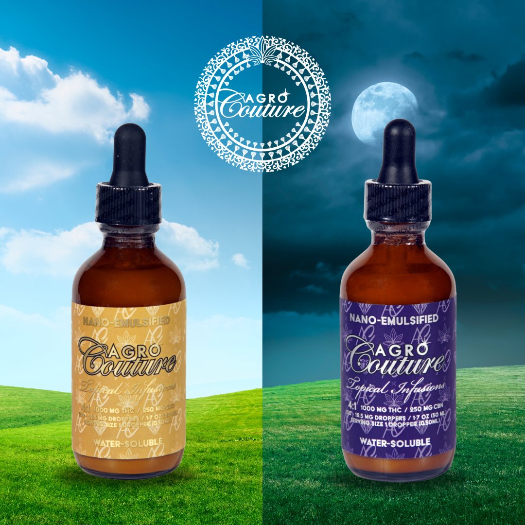 Whether you're waking up 🌅 or winding down for the day 🌙, our topical infusions have something for everyone. They have 1000mg of THC combined with 250mg of either CBG or CBN. Water soluble, they can be infused into any topical product of your choice.

#topical #painrelief