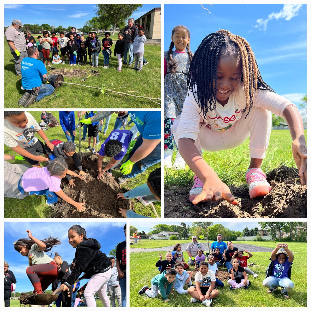 TreeTrust's tweet image. Crest View Elementary is Learning with Trees™! 
Today's fan favorite was the plane tree! 🌳😍 
Most creative tree name was Dance Mom. 💃
Thanks to our friends at CenterPoint Energy for their support! 
#learningwithtrees
