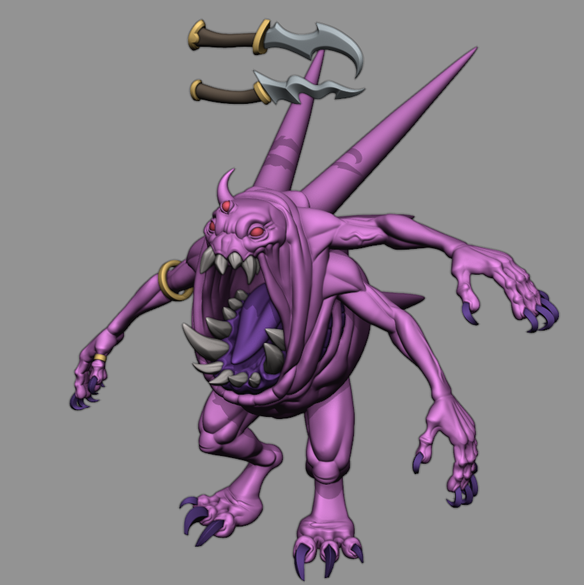 Pink Horror Highpoly is done
based on <a href="/RokKleva/">Rok Kleva Ivančić</a> artwork