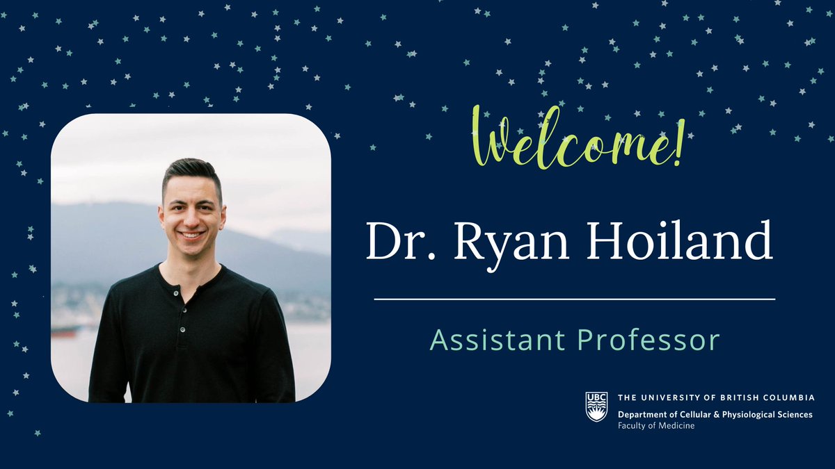 Join us in welcoming Dr. Ryan Hoiland <a href="/RyanLeoHoiland/">Ryan Hoiland</a> as an Assistant Professor to <a href="/UBCcps/">UBC Cellular & Physiological Sciences</a> &amp; @UBCSMP, and as an investigator at @UBC_CCDPM starting July 1! 👏

➡️ Profile: cps.med.ubc.ca/hoiland/

Congratulations!🎉