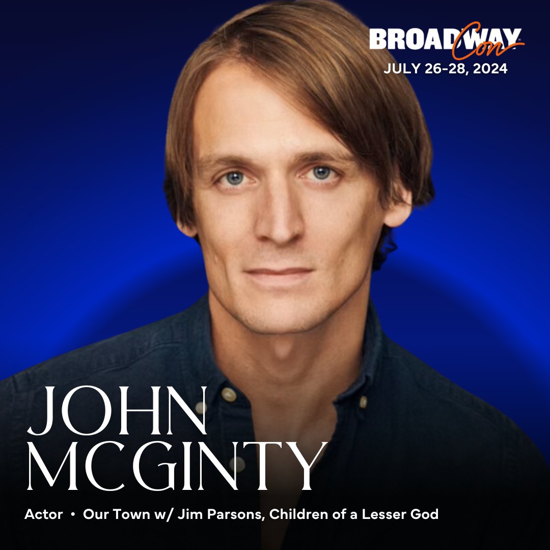 We're thrilled to welcome the talented John McGinty to BroadwayCon 2024! Get ready to be inspired and join us for an unforgettable experience. 🎭

Get your tickets at broadwaycon.com
#BroadwayCon #JohnMcGinty #BroadwayMagic
