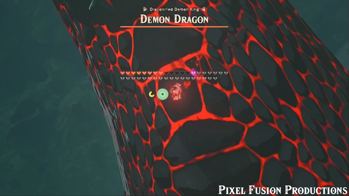 PixelFusionPro's tweet photo. I found this last summer with Discord user Loredofthemountain and investigated.  Each scale appears around the 13th spike of each dragon.  There is no similar scale on the Light Dragon.  The Demon Dragon does have a black triangle in a similar spot. (2/4) #TotKTriforce https://t.co/cg82y9uShP
