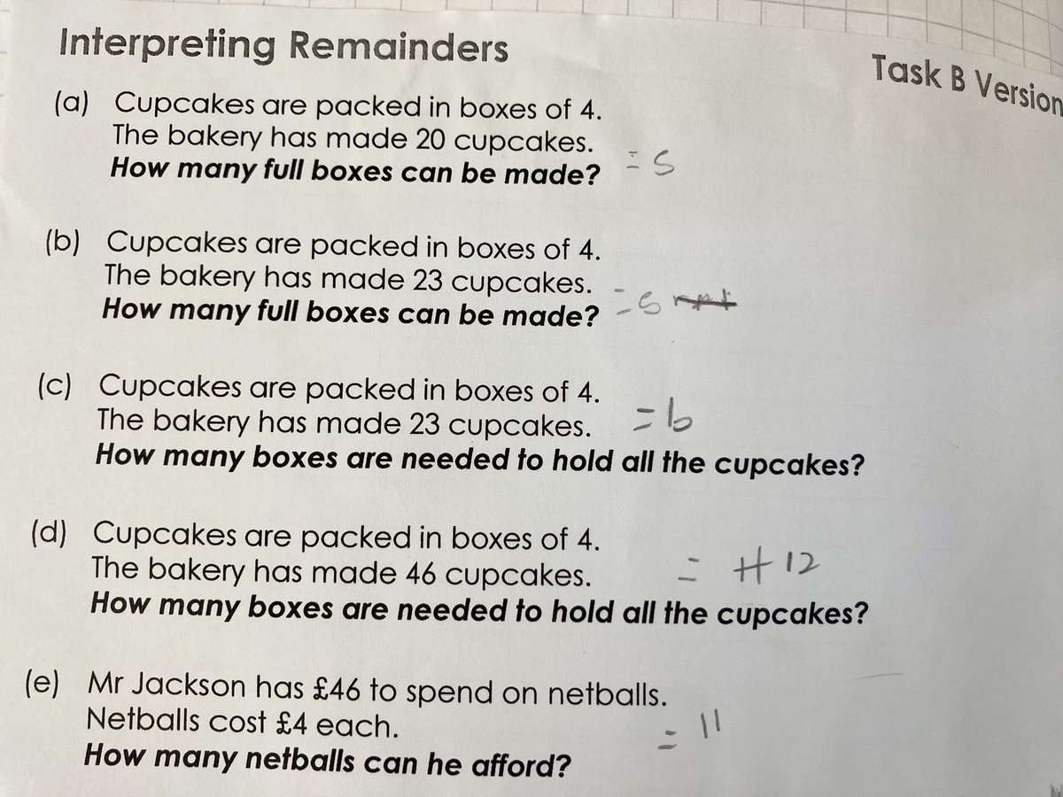 A tool for embedding reasoning is making questions ‘minimally different’ and discussing why the answers are the same/different. Here’s an example from today: