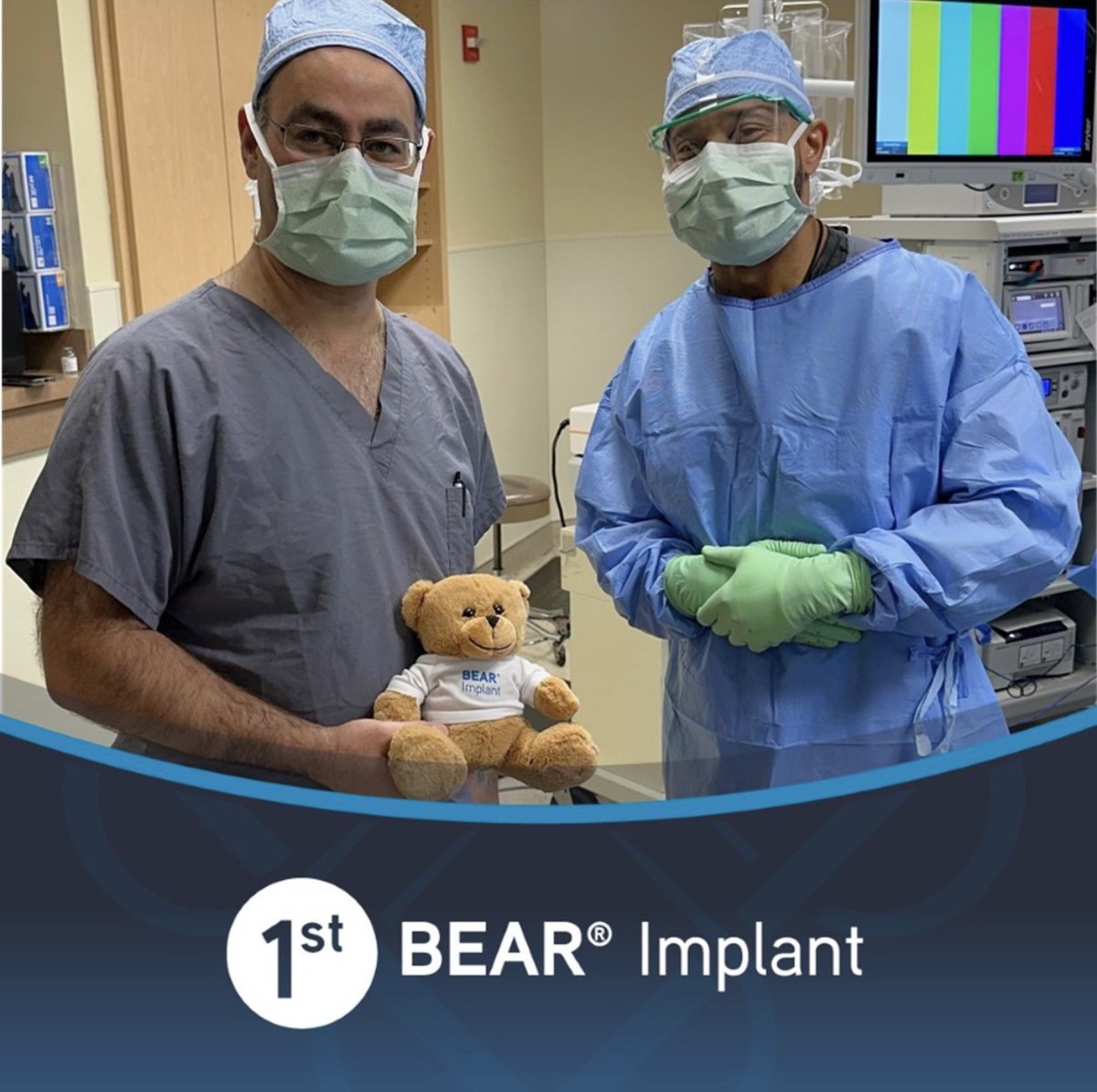 GoldStateOrtho's tweet photo. Congratulations to Dr. Semon Bader for completing his first #BEARImplant procedure, performed at Sequoia Surgical Pavilion in Walnut Creek, California!
#ACLsurgery #ACLrestoration #BEARacl #savetheACL https://t.co/6A8lXo7G5o