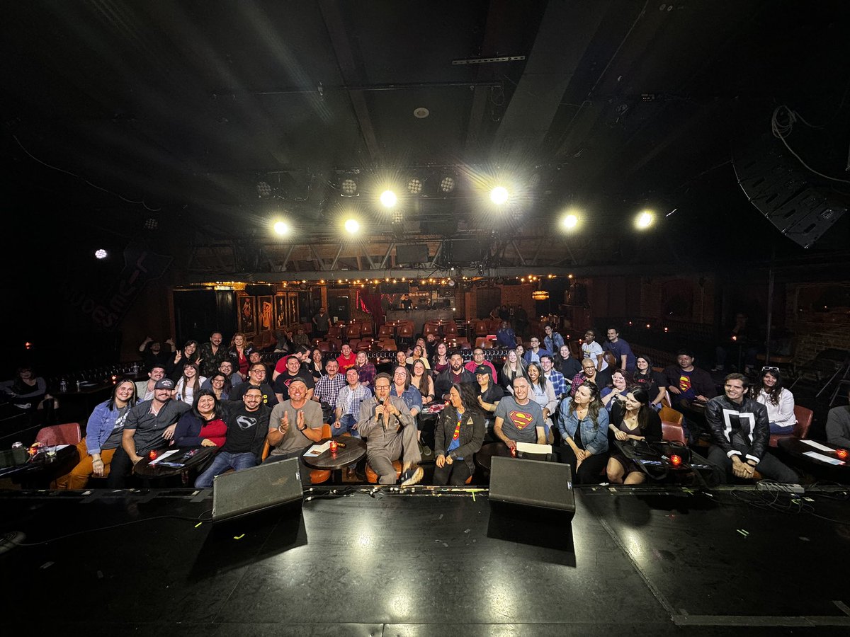 another sold out show last night. what great fun. we loved doing smallville night with you and reading old scenes.  you were all amazing. and the live pod was phenomenal. you really brought it guys. thanks to all our patrons. we love ya. #smallvilleforever #smallville