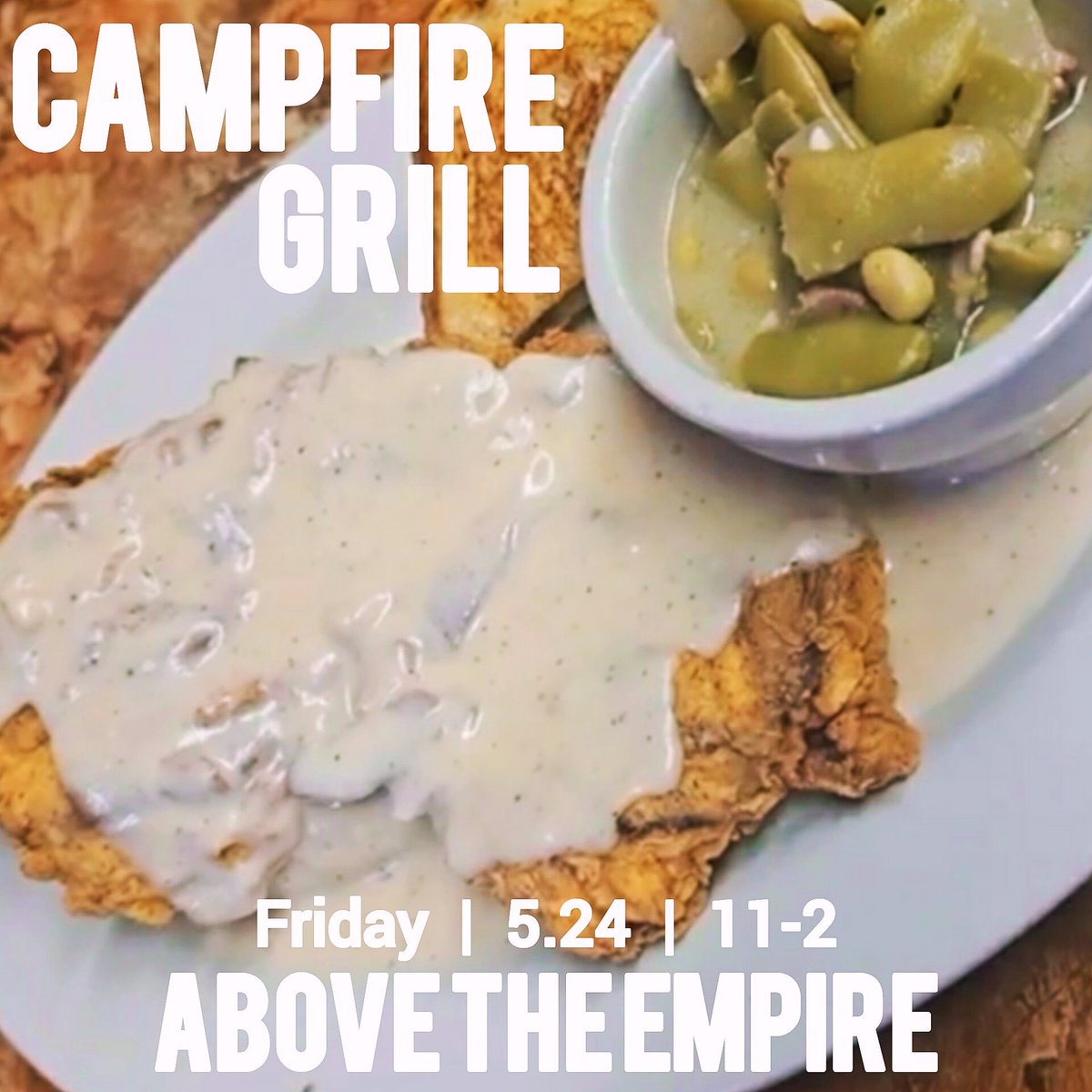 🍽 Campfire Grill
🎸 Above the Empire
📅 Fri 5.24
🕝 11-2PM
🌎 #abovetheempire

#WataugaTX #KellerTX #NorthTexas #Texas #DFW #FortWorth #FortWorthTX #Dallas #DallasTX #NorthRichlandhillsTX #grill #country #blues #countryblues #classicrock #texasmusic #guitar #art #music