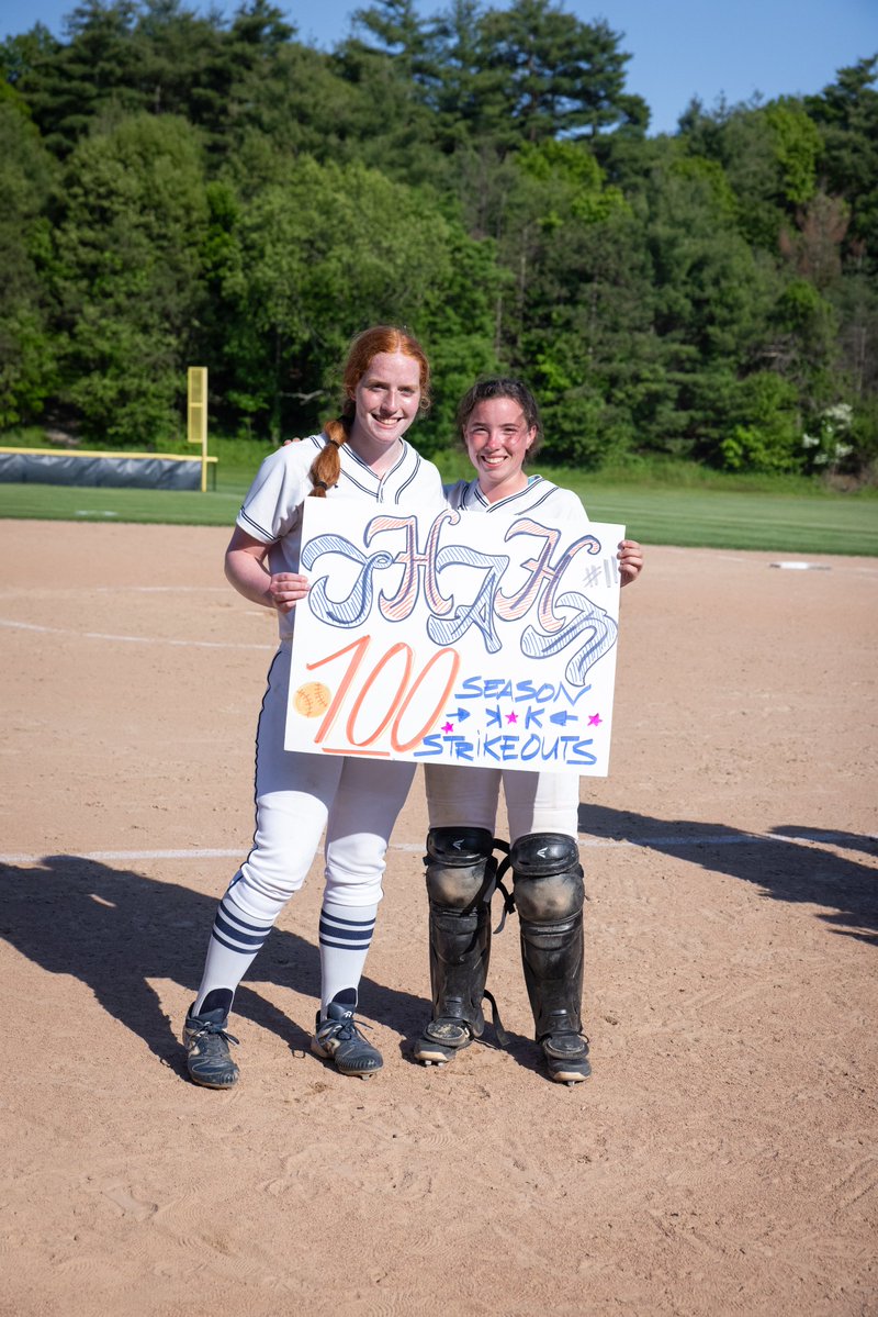Nobles Softball (@noblessoftball) on Twitter photo Congrats to Sophia Hahn '25 who collected her 100th strikeout of the season yesterday!
Sophia reached this milestone in just 76 innings 😤💪
And to our amazing catcher Ellie Gates - what a dream team!
<a href="/NoblesAthletics/">Nobles Athletics</a> <a href="/GlobeSchools/">Boston Globe Schools</a> Congrats to Sophia Hahn '25 who collected her 100th strikeout of the season yesterday!
Sophia reached this milestone in just 76 innings 😤💪
And to our amazing catcher Ellie Gates - what a dream team!
<a href="/NoblesAthletics/">Nobles Athletics</a> <a href="/GlobeSchools/">Boston Globe Schools</a>