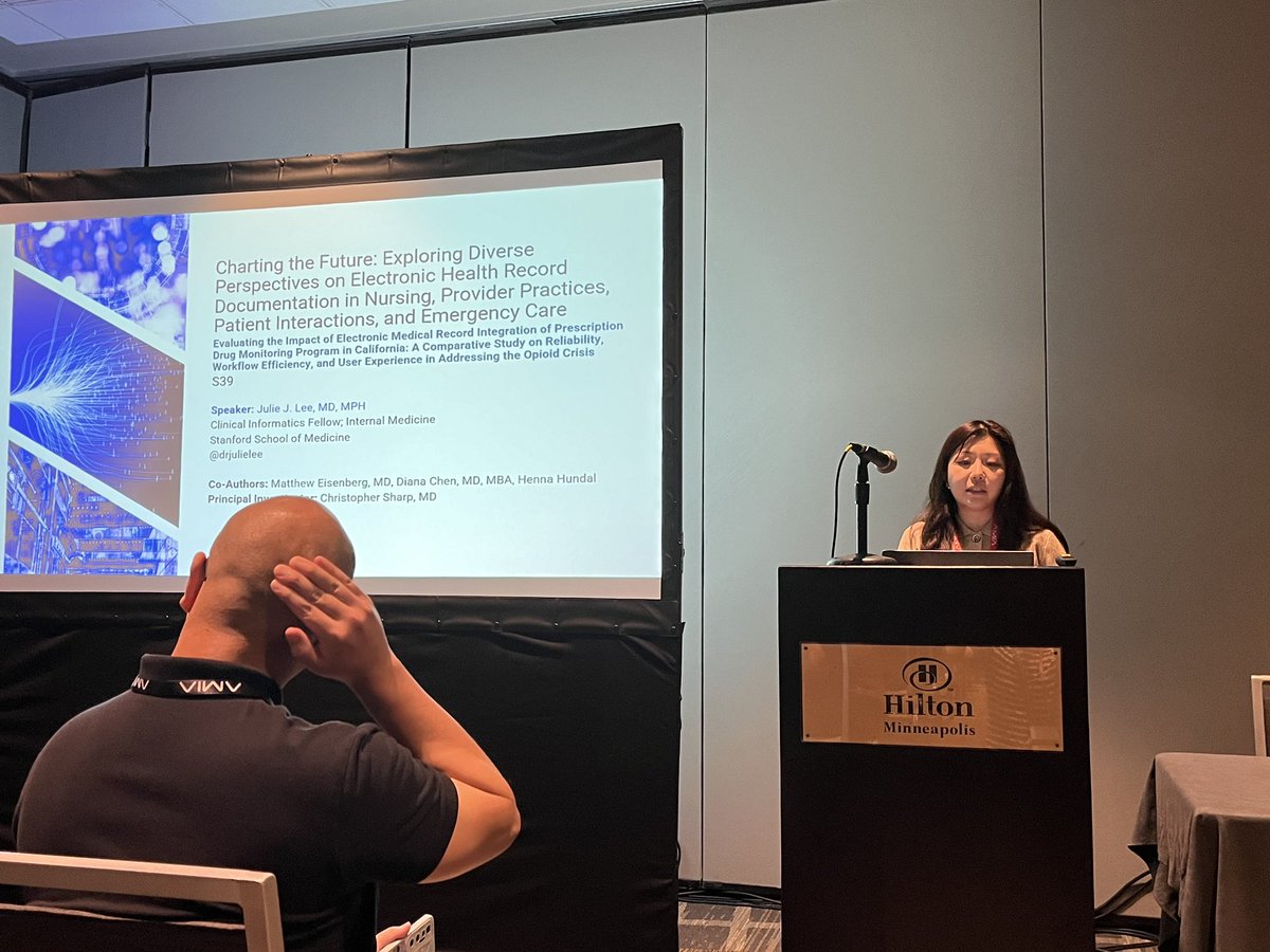 Stanford CI Fellowship (@stanfordcif) on Twitter photo <a href="/StanfordCIF/">Stanford CI Fellowship</a> fellows @NymishaC closing out <a href="/AMIAinformatics/">AMIA</a> #CIC24 with her great work on expanding patient portal access for Spanish-speaking families, and <a href="/drjulielee/">Julie - Moved to Bsky</a> on her work on understanding impact of EHR-integration with the CA drug monitoring program! <a href="/StanfordCIF/">Stanford CI Fellowship</a> fellows @NymishaC closing out <a href="/AMIAinformatics/">AMIA</a> #CIC24 with her great work on expanding patient portal access for Spanish-speaking families, and <a href="/drjulielee/">Julie - Moved to Bsky</a> on her work on understanding impact of EHR-integration with the CA drug monitoring program!