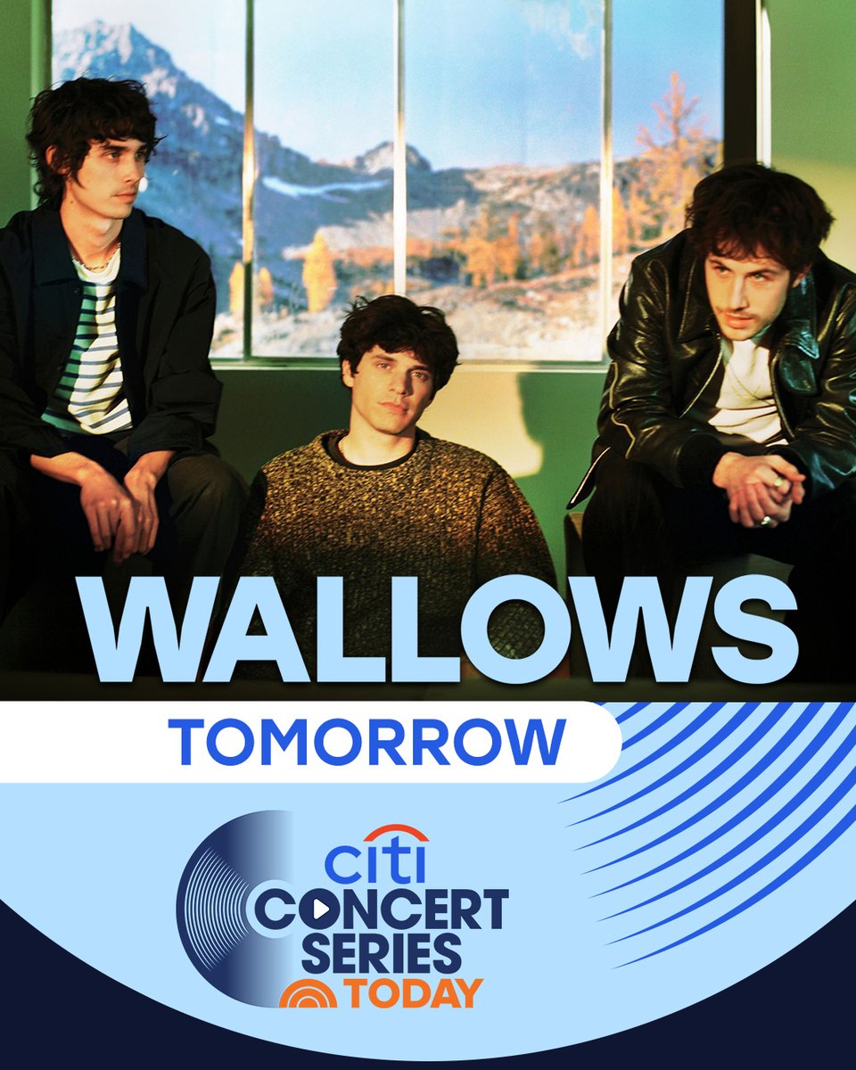 model the album out tonight and the today plaza tomorrow morning!! see u soon <3 @wallowsmusic