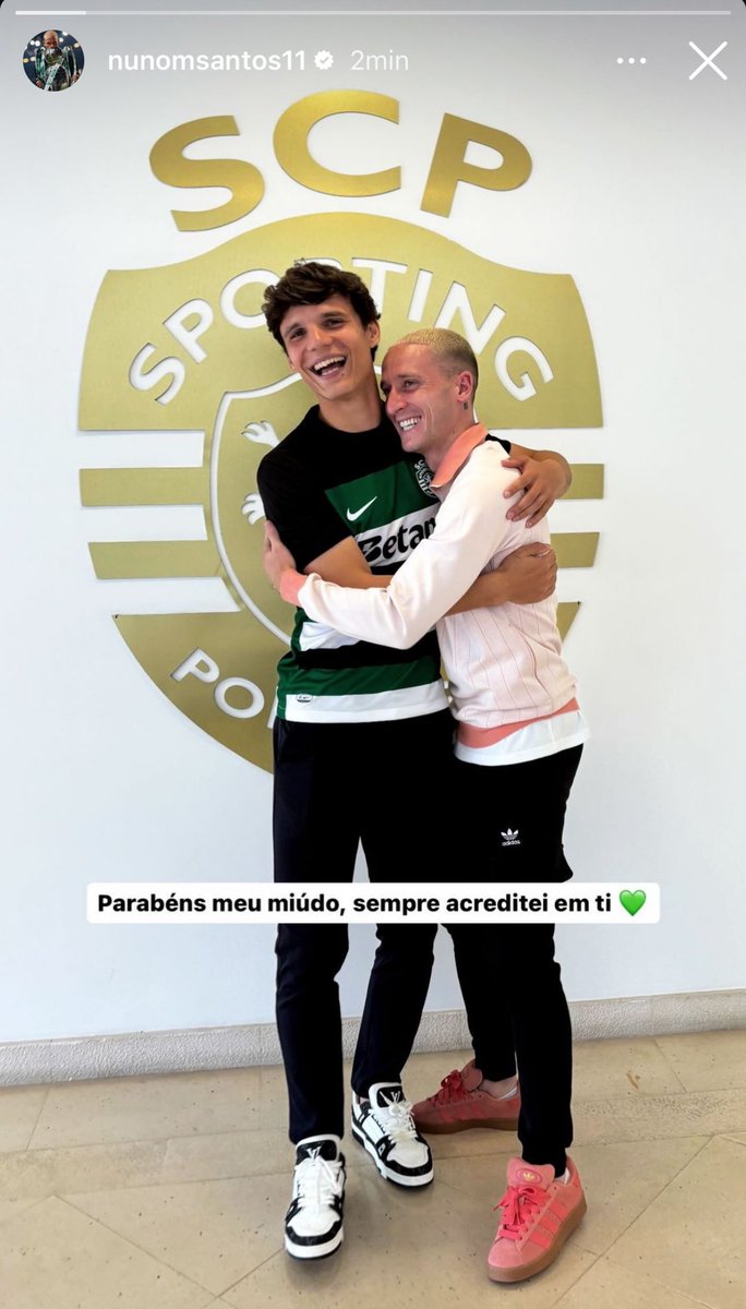 Nuno Santos parabeniza Quaresma pela renovação de contrato com o Sporting 💚