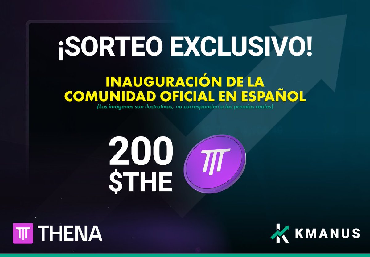 SORTEO 200 $THE (Aprox 100 USD) PARA MI COMUNIDAD

Para participar:

✅Like y RT 
✅Seguir a <a href="/ThenaESP/">THENA Español</a>
✅Comentar con tu wallet de metamask
✅Unirse a AMBOS telegram en español:
- t.me/ThenaESP
- t.me/ThenaEspanol

Se sortea el 2/6 y habrán 4 ganadores

Suerte!