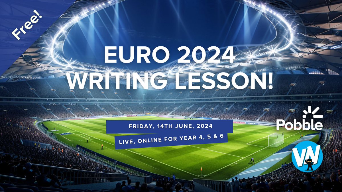 HeyPobble's tweet photo. Get ready to score big with writing! 📝⚽️🏆 We've assembled our top squad and we're kicking off Euro 2024 with an exclusive, FREE sport-themed writing lesson. Find out more and sign up here: https://t.co/t4y467R3b2
#Edchat #Lessonideas https://t.co/F3RL1etdlW
