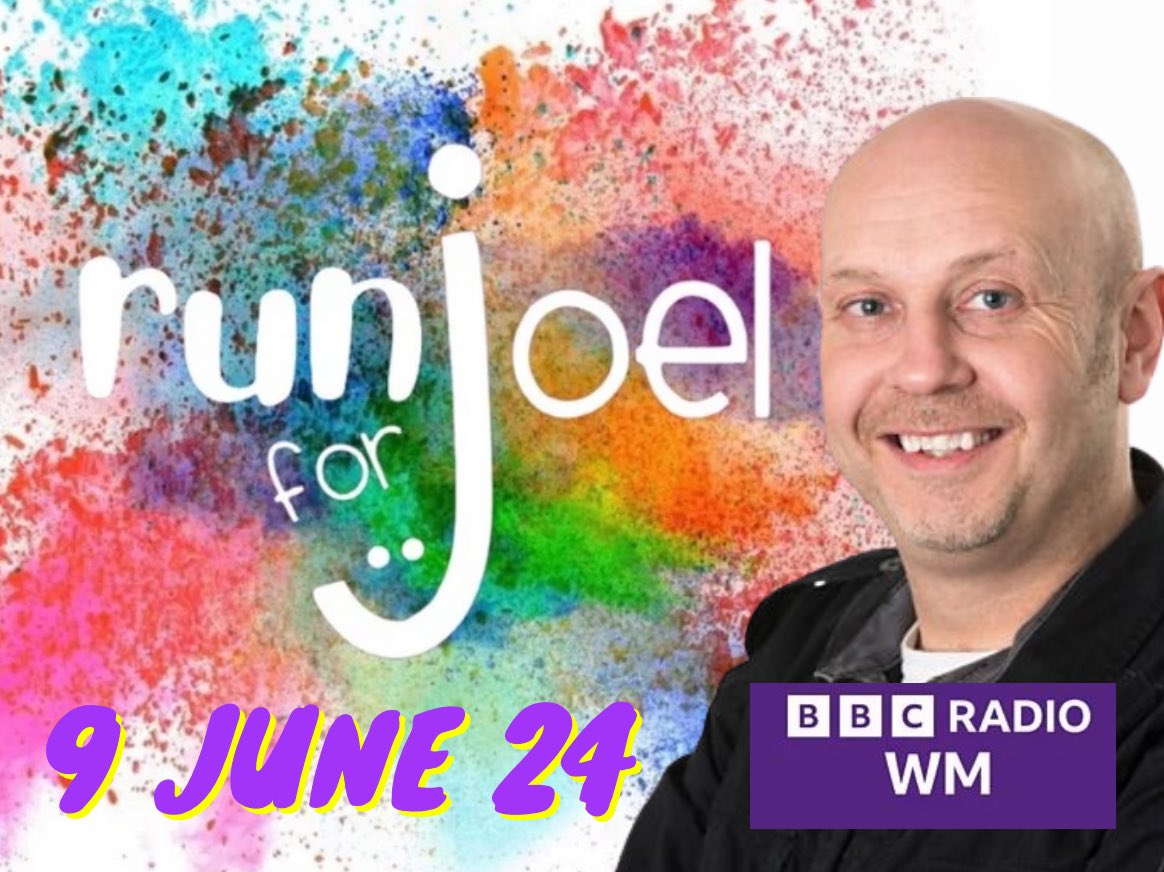 We are honoured  to announce our favourite BBC WM presenter and a #Smileforjoel patron Daz Hale, will hosting this year's RunforJoel.
Have you registered ?? 
Smileforjoel.com
