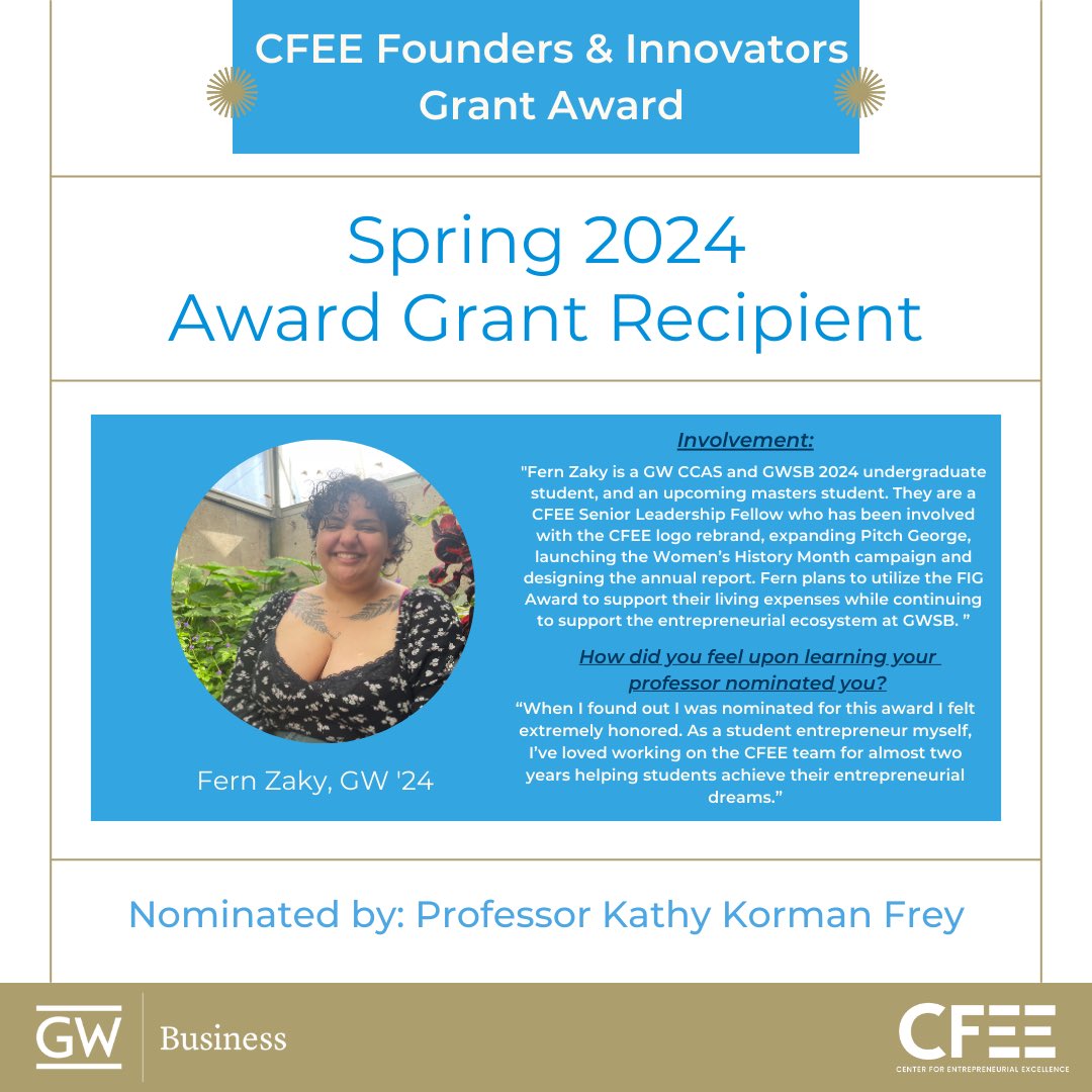 GWSB Center for Entrepreneurial Excellence tweet media