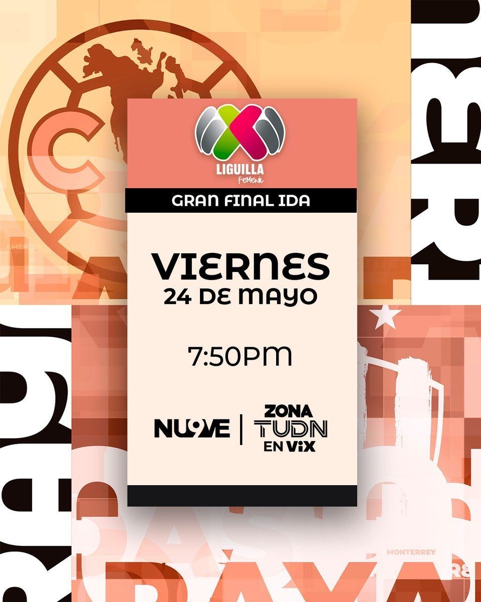 Por cierto, la gran final irá por TV abierta 🤩🤩🤩
#LigaBBVAMXFemenil #VamosPorEllas #FútbolFemenino