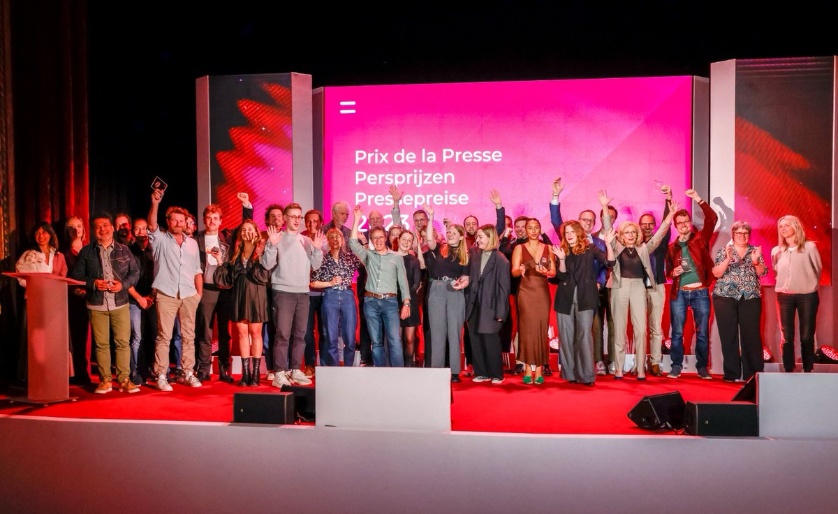 Belfius's tweet photo. Proficiat aan alle winnaars en genomineerden van de 61e editie van de #Belfius #Persprijzen 👏❤️

Félicitations à tous les lauréats et nominés de la 61e édition des #Prixdelapresse #Belfius 👏❤️ https://t.co/4WidQf82SL