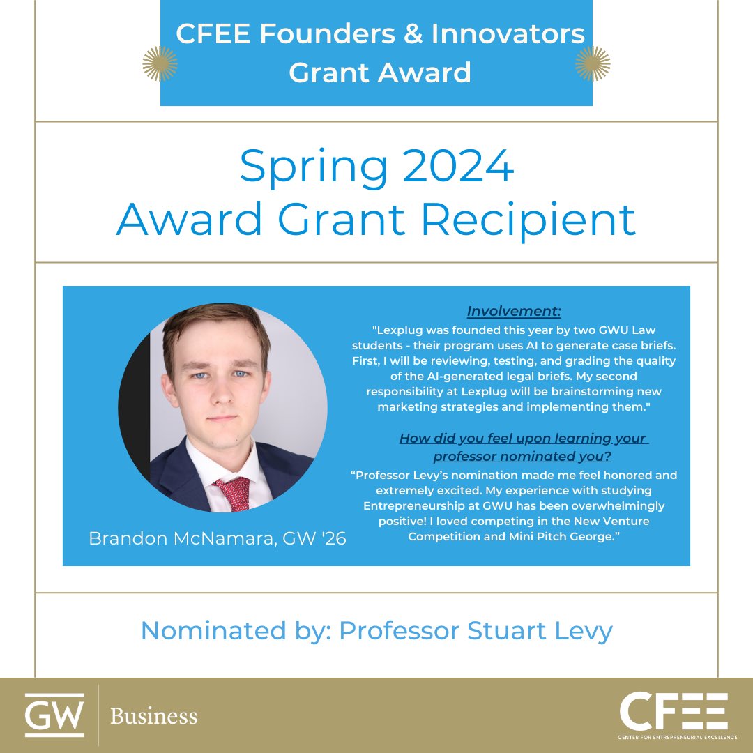 GWSB Center for Entrepreneurial Excellence tweet media