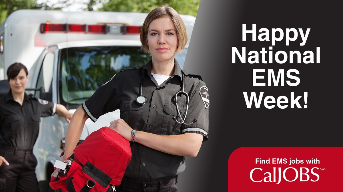 CA_EDD's tweet photo. #NationalEMSWeek alert!
🩺As an EMT or paramedic, you are the first at a scene in an emergency.
🥼The current median annual income for a paramedic is around $63,760.
🌟Find out more at https://t.co/WM5lT0apii.
#EMT #Paramedic #SAR #PhysicianAssistant #CalJOBS https://t.co/jaIMD4tIGp
