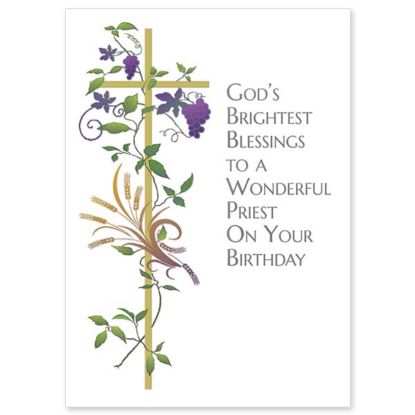 printeryhouse's tweet photo. Celebrate the birthday of your priest with an inspiring card that honors the occasion and shows your gratitude for his dedication and service.  (CB10645) For more birthday cards for your Priest, Deacon or Pastor go to https://t.co/0PjgMY02dc https://t.co/EFB4Q7LpzP
