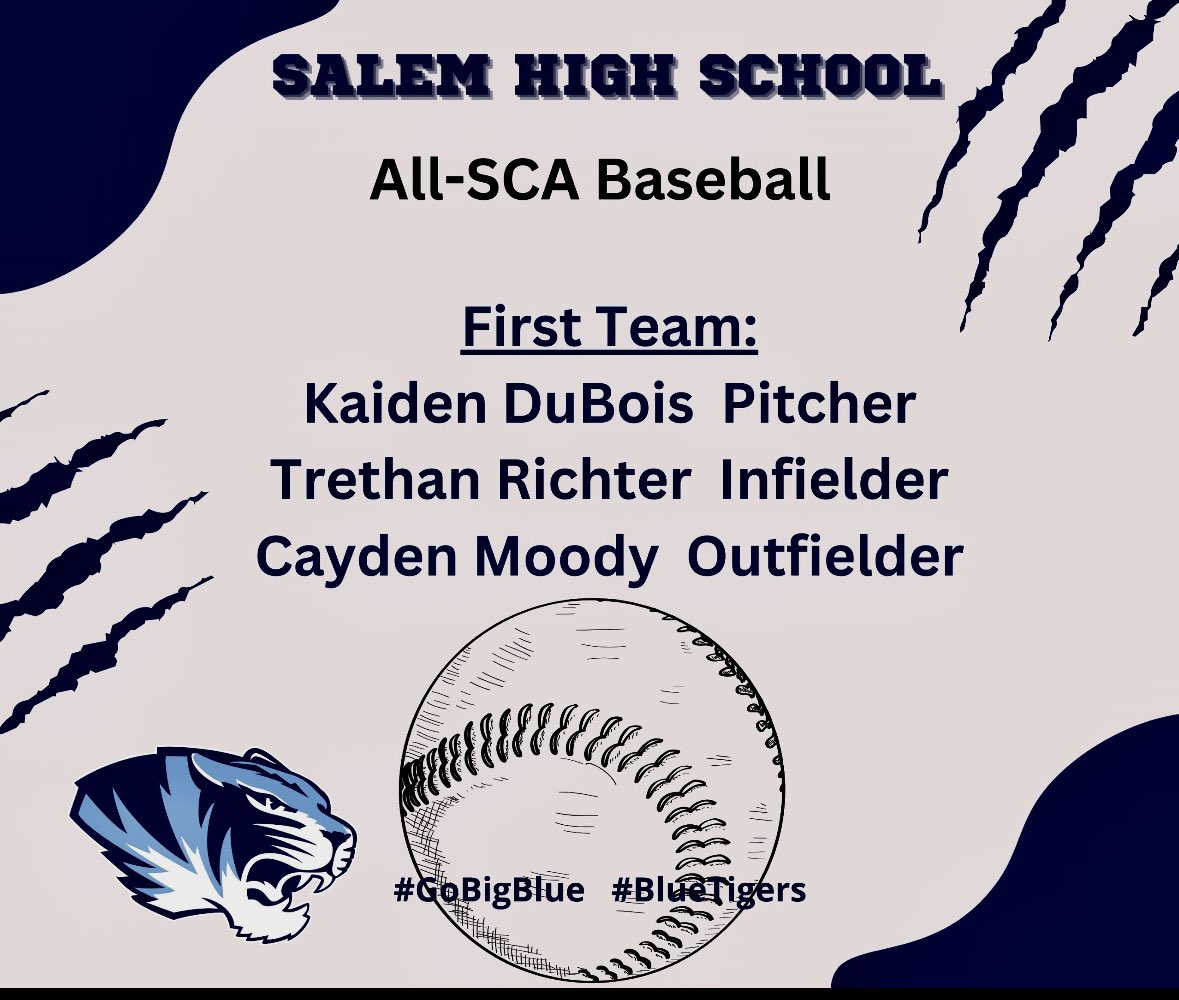 SHSTIGERSACT's tweet photo. Congratulations to the following Baseball and Softball players for their All-SCA recognition this afternoon.   #BlueTigers #GoBigBlue https://t.co/laEQEpGh5J
