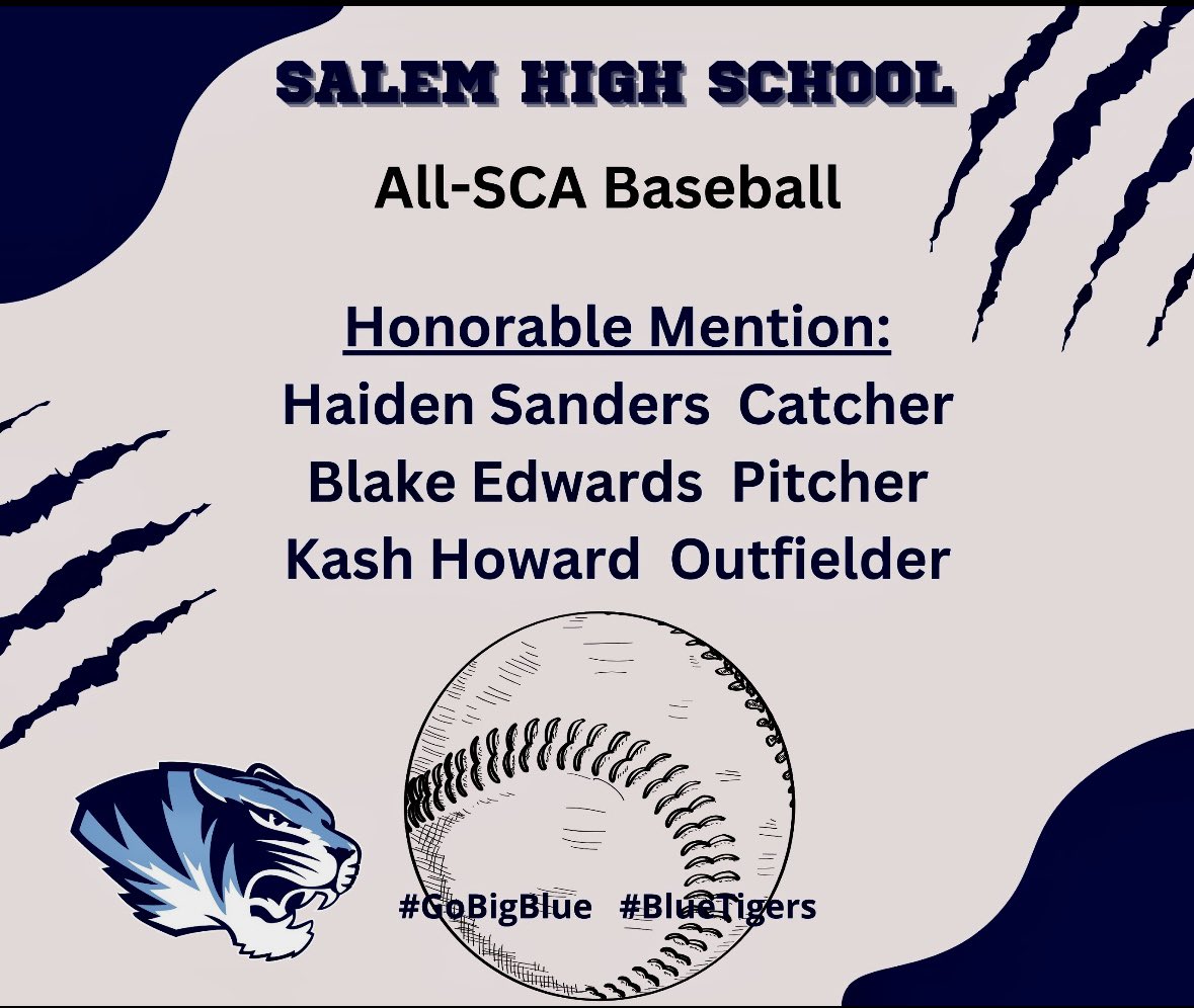SHSTIGERSACT's tweet photo. Congratulations to the following Baseball and Softball players for their All-SCA recognition this afternoon.   #BlueTigers #GoBigBlue https://t.co/laEQEpGh5J