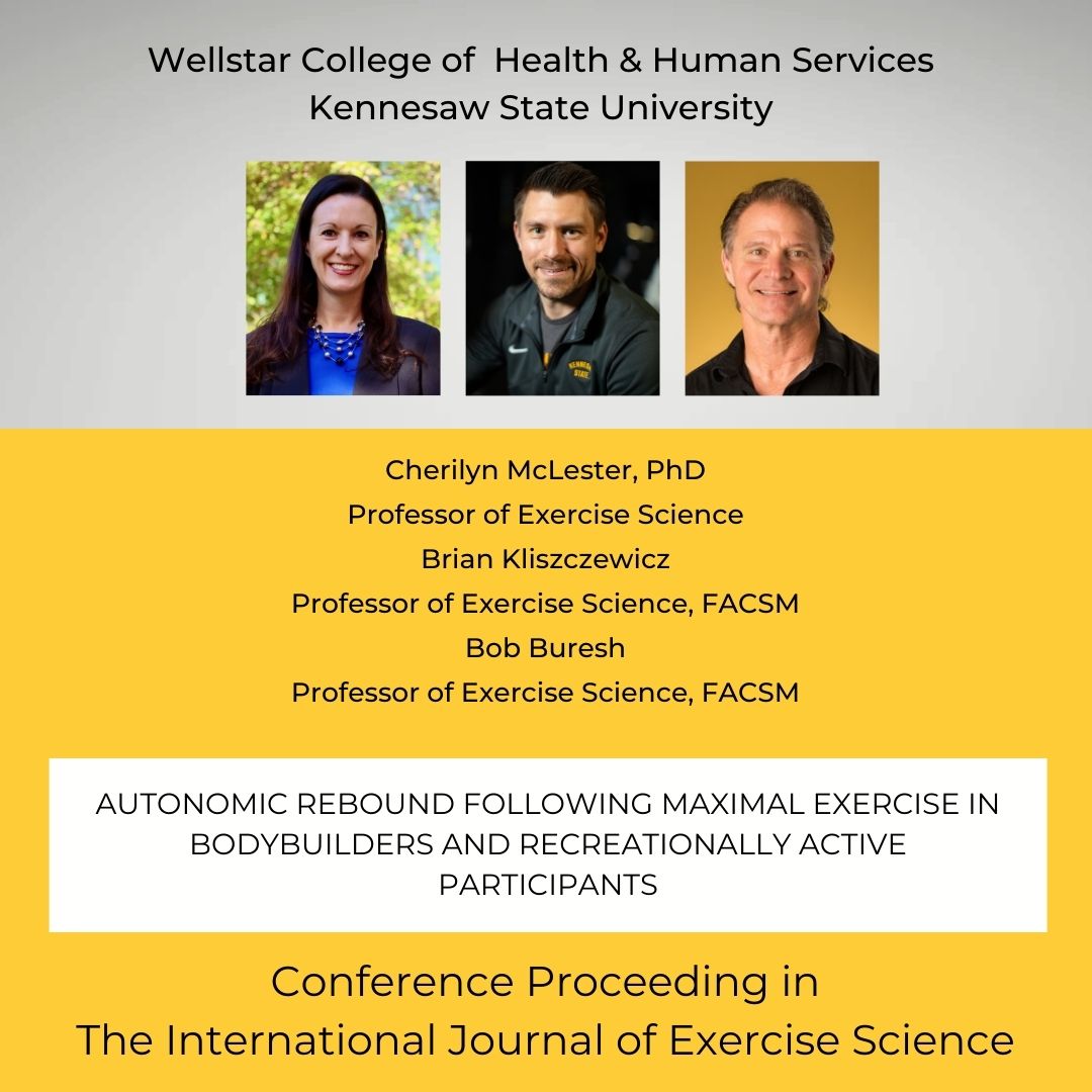 🎉 Congratulations to KSU Professors of Exercise Science Cherilyn McLester, Brian Kliszczewicz, and Bob Buresh. Catch up on these recent publications and articles in the International Journal of Exercise Science. ow.ly/jka150RRyPx