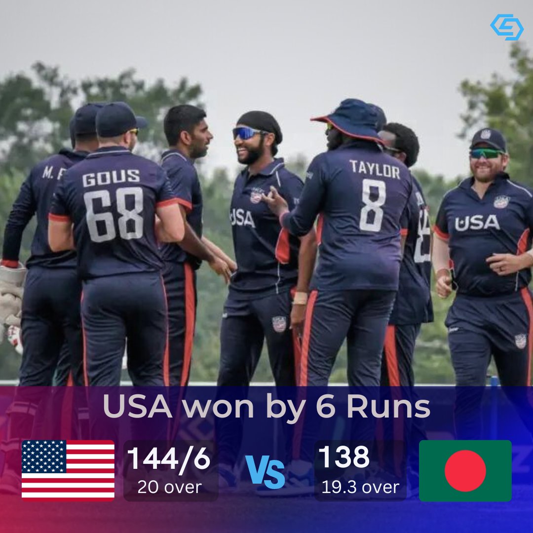 USA MAKE HISTORY! 🇺🇸

Thumped Bangladesh by 6 runs to clinch the T20I series, USA FIRST EVER against a Test nation!  #USACricket #BANvUSA #Cricket #T20I #SeriesWin