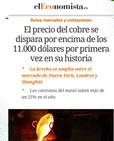 GilmaN034's tweet photo. Vuelve a subir el precio del cobre en el mercado internacional y los panameños perdiendo dinero. Debemos renegociar un contrato que nos convenga a todos los panameños y que devuelva a empleos a esos 31 mil desempleados desesperados. https://t.co/F43RKVJp9i