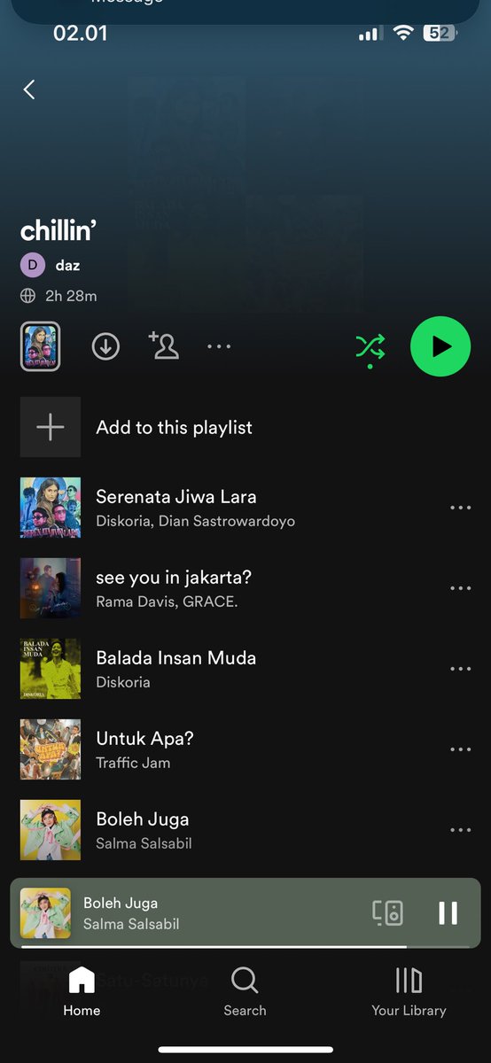 gw ucapkan slmt dtg kpd ‘Boleh Juga’ di playlist lalevibes gw⭐️⭐️⭐️