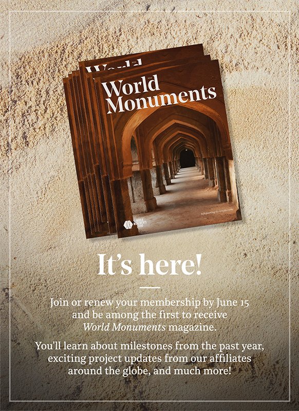 Discover the 2024 WORLD MONUMENTS MAGAZINE Join or renew your membership by June 15 and be among the first to receive the upcoming World Monuments magazine: secure2.convio.net/wmf/site/Donat…