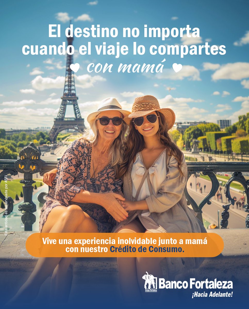 BancoFortaleza's tweet photo. Mamá merece el mundo entero. 📷 Con nuestro Crédito de Consumo, puedes hacer realidad ese viaje soñado junto a ella. 📷 Crea recuerdos inolvidables y celebra el amor más grande de todos este día de la Madre 📷
#DiaDeLaMadre #27deMayo #BancoFortaleza https://t.co/28EnLwYrRm